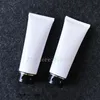 100ml Golden sliver Edge White Soft Hose Tubes Hand Facial Cream Empty Squeeze Tube Shampoo Lotion Refillable Containers1270v