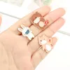 Funny Cute Epidemic Prevention Masks Animals Enamel Pins Cartoon Colors Bear Cats Rabbits Brooches For Kids Gifts Lapel Pins Clothes Bags