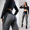 Black Cinza Patchwork Fitness Leggings Cintura Alta Mulheres Push up Skinny Calças Elasticity Workout Grosso Leggings para as mulheres T200319