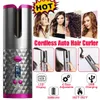 Cordless Auto Rotating Ceramic Hair Curler USB Rechargeable Curling Iron LED Display Temperature Adjustable Curling Wave Styer3557821