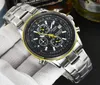 Luxus Japan Marke Quarz Uhren Herren Angel World Chronograph WristWat Business Casual Stahl Lederband Uhr Uhr 22031301h