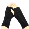 Arrivées femmes fille hiver chaud mode main plus chaud mitaines gants doux Crochet tricot mitaine Glove1