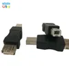 USB 2.0 A femelle à B mâle adaptateur connecteur AF à BM convertisseur Mini adaptateur noir Portable pour imprimante de téléphone PC