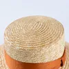 USPOP Nouveau chapeau de soleil d'été pour femmes femme vintage plat haut chapeau de paille naturel large bord arc chapeau de plage Y200714