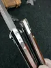 Hochwertiges VG10 Damaskus-Stahlblatt, kugelgelagertes Flipper-Klappmesser, Palisander + Griff aus Edelstahlblech, EDC-Taschenmesser