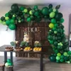 146pcs Green Balloon Garland Arch Kit Birthday Party Decorations Kids Favor Latex Balloons Baby Shower Jungle Safari Party Decor T200524