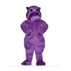 Purple Hippo Mascot Costume Cartoon Animal Anime theme character Christmas Carnival Party Fancy Costumes Adult Outfit