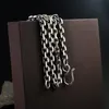 925 Sterling Silver Chain Men Naszyjnik Mężczyźni Biżuteria 100% Pure Srebrny Naszyjnik Dla Kobiet Tajlandia Srebrny Naszyjnik N12 Q0531