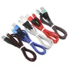 1M Spiralstreifen-Nylon-geflochtenes Micro-USB-Typ-C-Ladekabel für Samsung S6 S8 Huawei Xiaomi Android Smartphone