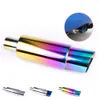 Bilavgasdämpare Universal Grilled Neo Chrome 304 Rostfritt stål avgasrör racing ljuddämpare tips rs-cr1002-nm blå285f