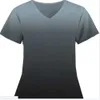 Gradient Kolor Damski Pielęgniarski Scrubs T Shirt Koszulki Z Krótkim Rękaw Mundury Topy V-Neck Pocket Pielęgniarka Koszulki Kocham Pielęgniarstwo Medyczne Student Rn Tee Koszulki Koszulki GQ2LN6J