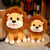 55/65 cm Golden adorable león juguete peluche relleno sentado león pequeño zoológico animal lindo caricatura plushie niños apaciguando regalo