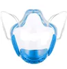 masque de protection transparent masques de langage des lèvres PC masque d'isolement anti-éclaboussures masque stéréo transparent ultra clair masques3269