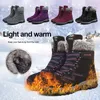 Кожаные женщины сапоги зима с мехом супер теплые снежные ботинки зимняя работа повседневная обувь кроссовки с резиновой лодыжкой высокий топ 1