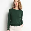 Kvinnors tröja Autumn Winter Clothes Solid O Neck Wool Women's Sweater Jumper Long Sleeve Sticked tröja tröjor 201204