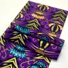 African Print Wax Fabric Wrap Tissu Stretch Ankara Batik Nigerian Wrapper Golden Silver Bomull Material Patchwork för Party