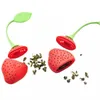 Lovely Silicone Tea Infuser Strawberry Shape Tea Filler Bag Loose Leaf Diffuser Tea Strainer Bar Tools Kitchen Accessories