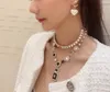 Luxury quality charm pendant necklace with hollow design and diamond for women wedding jewelry gift have box stamp PS4261