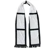 Blank Sublimation Fleece Scarf Plaid Tassels Winter Thremal Heat Scarves Heat transfer tassels Scarf White& Black Plaid Scarves GGA3842-1