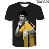 2020 Nieuwe Inspanning Vechtsporten Celebrity Bruce Lee 3D Print T-shirt Mannen Vrouwen Kinderen Mode Zomer Cool Tee streetwear Tops