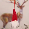 Handgjorda Jul Gnomes Ornaments Plush Swedish Tomte Santa Figurin Skandinavisk Elf Julgran Hängsmycke Dekoration Heminredning LX3620