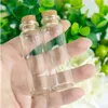 Sevimli cam şişeler küçük el sanatları kavanoz mantarlar ile 50 adet 22 * ​​70 * 12.5mm 18 mlhigh nitelik