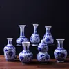 YeFine Small Antique Vase Celadon Porcelain Traditional Chinese Ceramic Decorative Vase For Flowers Living Room Decoration LJ201209