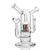 narguilés Embouts doubles et joints Bongs en verre plate-forme pétrolière Pipe à fumer avec diffuseur perc bong en verre joints de 14 mm