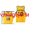Hommes # 10 B.J. ARMSTRONG Iowa Hawkeyes maillot de basket-ball universitaire jaune noir ou personnaliser n'importe quel numéro maillots cousus