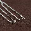 FNJ 100% 925 Silver Link Chain for Women Men Accessorice S925 Thai 3MM Solid Silver Jewelry Making Necklaces Q0531