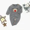 Strampler Herbst Winter Weihnachtsmädchen Neugeborenen Jumpsuit Für Jungen Unisex Baby Kleidung Overalls 0 3 18 Monat LJ201023