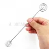 Stainless Steel Honey Dipper Stick, Drizzle Honey With Ease, Unique Spiral Shape Honey Stirrer, No More Mess