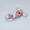 Nya Mode Sport Skor Keychain Mini 3D Simulering Kanfas Skor Kanfas Sneakers Tennis Keychain Bag Keychain Tillbehör Gåvor