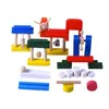high quality 120 pieces of wooden dominoes children's early education standard competition organ building block toys