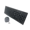 Ensemble clavier et souris sans fil 2,4 GHz, Kit de touches multifonctions noires, 2 pièces/lot, claviers et souris fins de bureau avec récepteur pour bureau à domicile, ordinateur portable de bureau