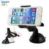 Retail Packaging + Universal Car Phone Houder Windschild Dashboard Mount Stand Smart Mobile Phone GPS MP4 Roterende 360 ​​graden 30 stks