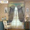 Curtain & Drapes European Royal Valance Floral Embroidered Blackout Curtains Customized Window Fabric Custom Size