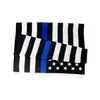 Dünne blaue Linienflagge, amerikanische Polizeiflaggen, 90 x 150 cm, USA-Banner für Parlamentswahlen, Länderbanner für Trump-Fans W77