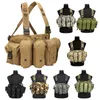 Camouflage Combat Assault Vest Tactical Chest Rig Sport all'aria aperta Airsoft Gear Molle Pouch Bag Carrier NO06-003