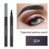 Miss Rose Wenkbrauw Potlood Waterdichte Vork Tip Eye Brow Tattoo Pen 3 4 Hoofd Fijne Schets Liquide Wenkbrauw Enhancer Dye Tint Pennen