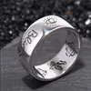 Neuer Frauen-Mädchen-Blumen-Vogel-Muster-Ring mit Stempel Blind für Liebesbrief-Ring-Geschenk für Liebespaar Hochwertiger Schmuck