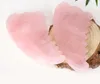 Pink Rose Quartz Gua Sha Board Natural Crystal Healing Massage Stone Scrapping Plate Anti Wrinkles Anti-Aging comb board