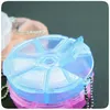 Box 7 Day Weekly Round Plastic Pill Medicine Organizer Dispenser Travel Holder Tablet Container