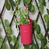 10 pçs flor metal pendurado potes jardim varanda parede vertical pendurar balde suporte de ferro cesta com lata removível decoração para casa t2001045585360