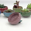 12 sztuk Lodowa Creamic Ceramic Doniczki Padzarki Do Soczyste Rośliny Mini Bonsai Pot Home Ogród Dekoracji Soczyste Plant Doniczki Gyh Y200723