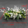 Decoratieve bloemen kransen bruiloft boog kunstmatige zeshoek bloem deur achtergrond frame geometrische standaard fase decoratie