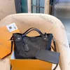 M51950 M54350 Desinger genomborrad blommor dekoration läder hina liten handväska kvinnor hink handväska shopping crossbody axel väska4422886