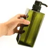 450 ml 15oz Pumpflaskor Tom plastpåfyllningsbar Pumpflaska Lotion Dispenserbehållare för smink kosmetiskt bad