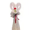 2022 Nouvelles décorations de fête LED Bobo Ballon Clignotant Lumière En Forme De Coeur Rose Boule De Fleur Ballons Transparents De Mariage Cadeau De La Saint-Valentin