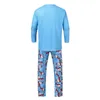 Rodziny pasująca świąteczne piżamę Zestaw Mamusa i dziecięce ubrania Snowman Print Romper Swearshirt and Pants Pet Dog Cloth LJ201111